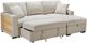 Homelegance® Pompano 2-Piece Beige Right-Arm Facing Pull-out Sleeper Sectional and Chaise-0