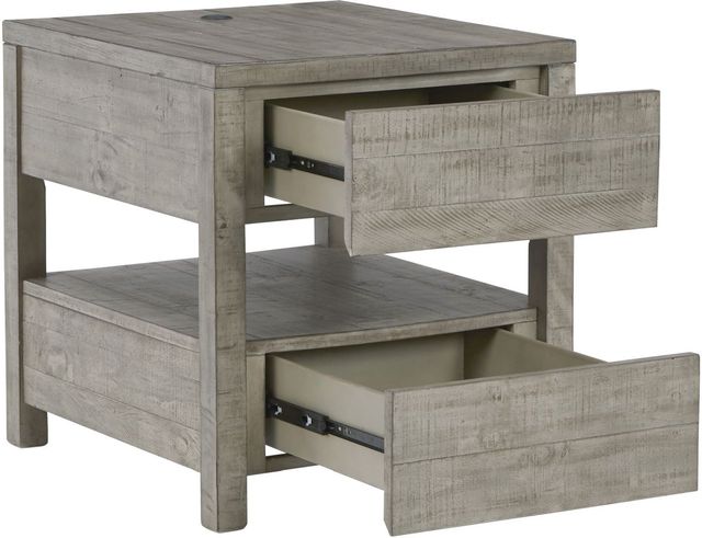 Signature Design by Ashley® Krystanza Weathered Gray End Table-1