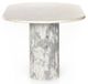 Four Hands Oranda Polished White Dining Table-2