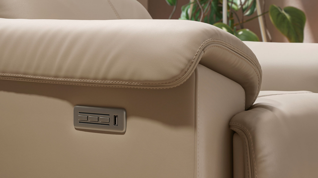 Natuzzi Editions Potenza Double Reclining Sofa-3
