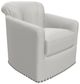 Craftmaster® Customizable CM Leather Swivel Chair-2