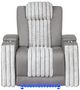 Global Furniture USA U8000 Corduroy Power Recliner with Power Headrest-1