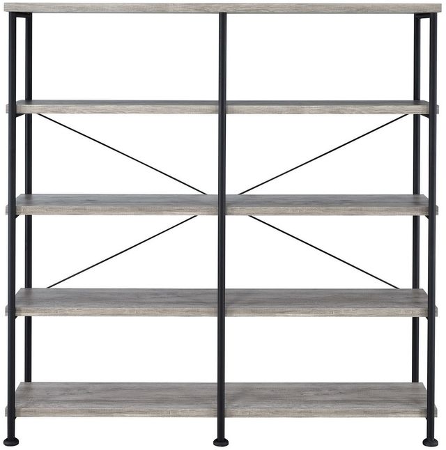Coaster® Analiese Grey Driftwood Open Bookcase-1
