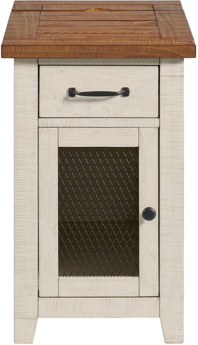Martin Svensson Rustic Honey/White Side Table-1
