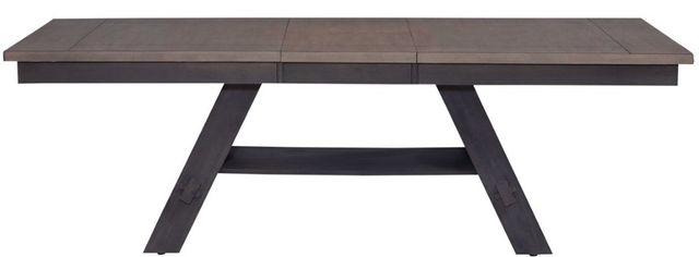 Liberty Furniture Lawson Weathered Gray Dining Table with Brown Base-4