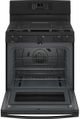 GE® JGB735DPBB 30" Black Free Standing Gas Range-1