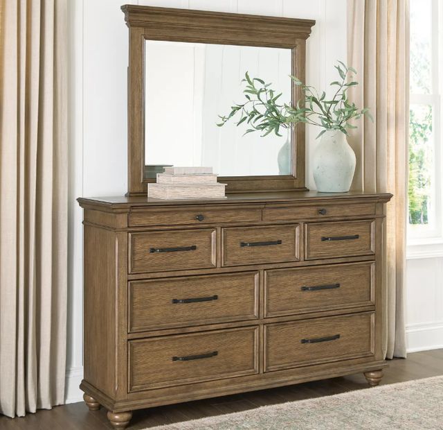 Signature Design by Ashley® Karallin Medium Brown Dresser and Mirror-1