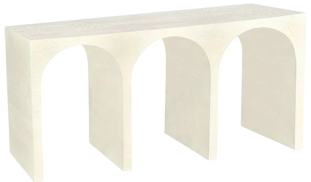 Meridian Furniture June Cream 60" Console Table-0