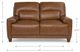 La-Z-Boy® Draper Pewter Leather Loveseat-4