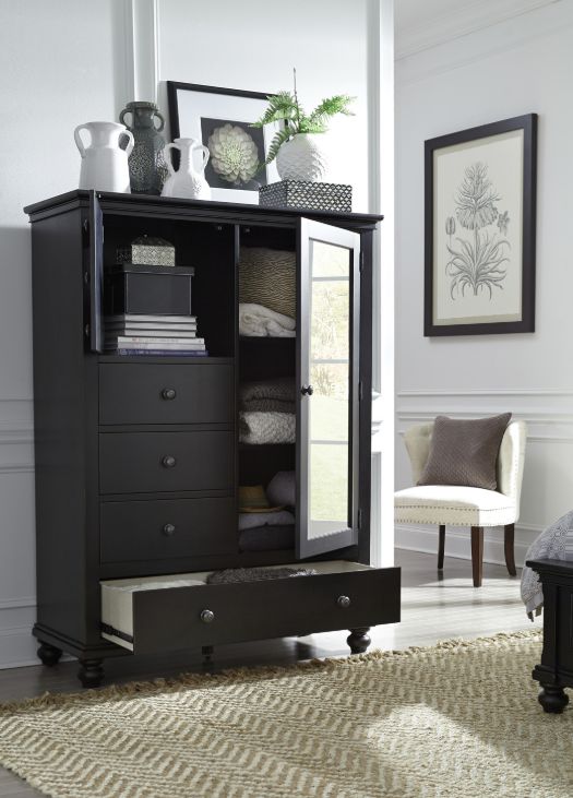 aspenhome® Oxford Black Chiffarobe-1