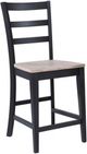 Winners Only® Bay City Ebony/Natural Bar Stool-0