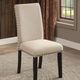 Furniture of America® Dodson 2-Piece Beige/Black Dining Side Chair Set-1