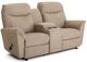 Best® Home Furnishings Customizable Caitlin Reclining Rocker Loveseat with Console-0