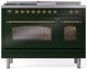 Ilve® Nostalgie II Series 48" Emerald Green Pro Style Dual Fuel Range-0