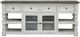 International Furniture Direct Stone Weathered Gray/White 80" TV Stand-2