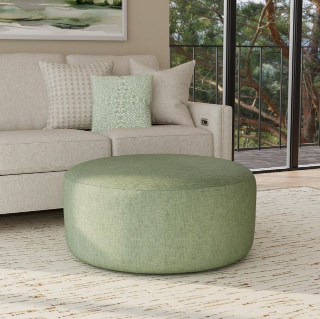 Flexsteel® Customizable Pouf Cocktail Ottoman-1