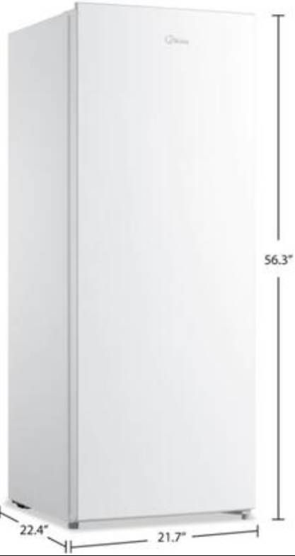 Midea® 7.0 Cu. Ft. White Upright Convertible Refrigerator/Freezer-2