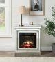 ACME Furniture Noralie Mirrored 28" Fireplace -1