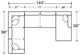 Jackson Furniture Harper 3-Piece Oyster Right-Arm Facing Sectional and Chaise-1