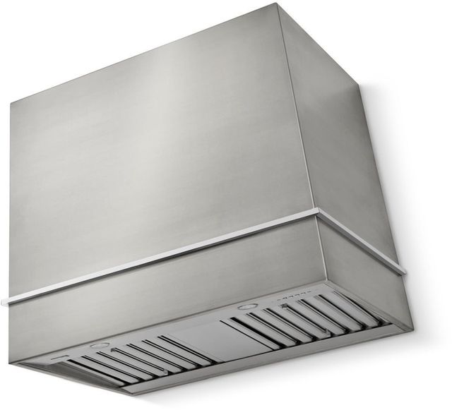 La Cornue Cornufé Loge 36" Stainless Steel Wall Mounted Range Hood with Polished Chrome Trim-0
