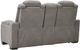 Signature Design by Ashley® The Man-Den Gray Power Reclining Loveseat with Adjustable Headrest-3