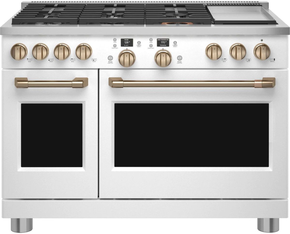 Café™ 48" Matte White Pro Style Dual Fuel Range