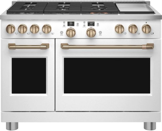 Café™ 48" Matte White Pro Style Dual Fuel Range-0