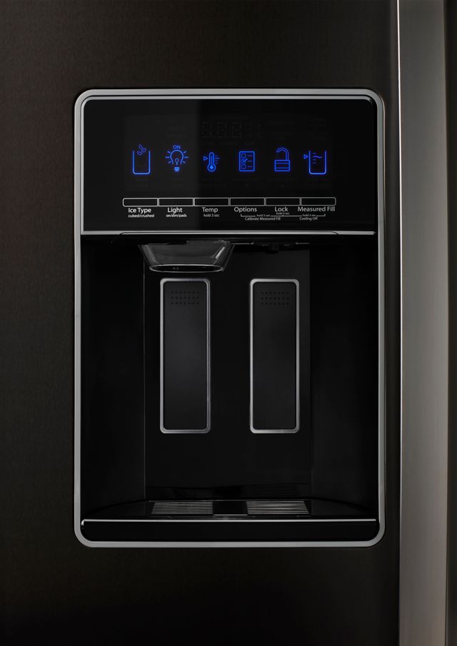 Whirlpool® 36 in. 20.6 Cu. Ft. Fingerprint Resistant Black Stainless Counter Depth Side-By-Side Refrigerator-8