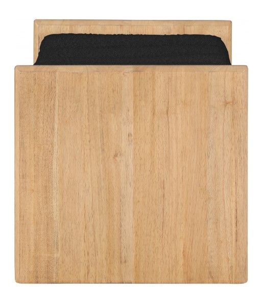 Meridian Furniture Waverly Black/Natural 32" Upholstered Bench-2