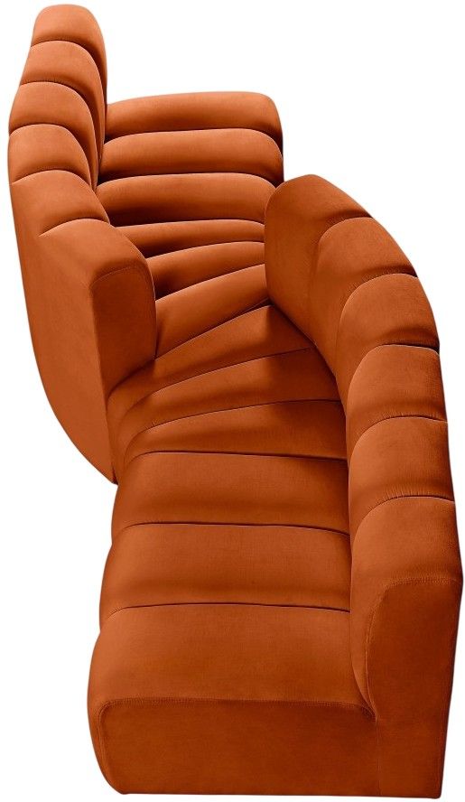 Meridian Furniture Arc 4-Piece Cognac Sectional-1