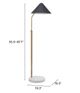 Zuo® Pike Black/White Floor Lamp-4