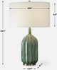 Uttermost® Bixby Green Glaze Table Lamp-2