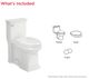American Standard Town Square® S White One-Piece Chair Height Right-Hand Trip Lever Elongated Toilet with Seat 1.28 gpf/4.8 Lpf-4