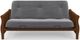 dhp furniture® Gray Wood Futon with Arms-3