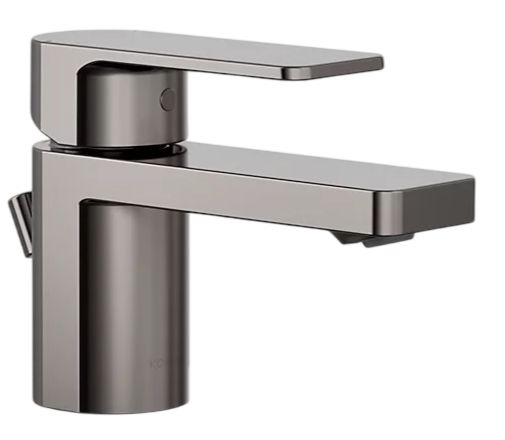KOHLER® Parallel® Vibrant Titanium Low Single-Handle Bathroom Sink Faucet-0