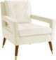 TOV Furniture Draper Cream Velvet Chair-0