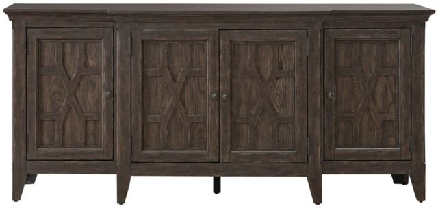 Liberty Furniture Paradise Valley Saddle Brown 76" TV Console-2