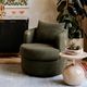 TOV Furniture Silvi Kale Green Swivel Accent Chair-1