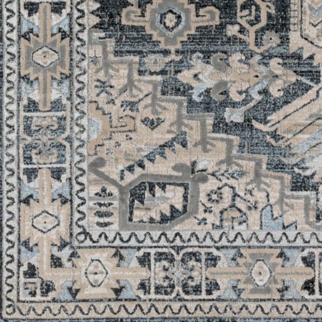 Surya Impulse Black/Taupe 4'x6' Area Rug-1