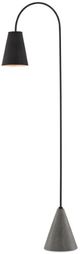 Currey & Company Lotz Black Iron/Polished Concrete Floor Lamp-2