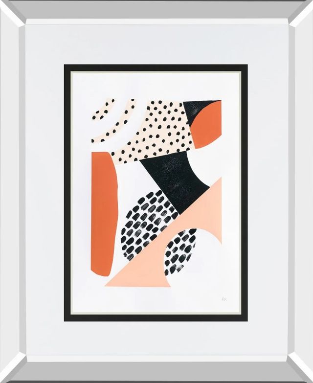 Classy Art Luminous Tumble II By Laura Marshall Mirror Framed Wall Art-1