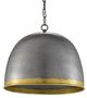 Currey & Company Matute Pewter/Polished Brass Pendant-0