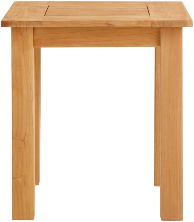 Linon Cannon Natural Teak Wooden Outdoor Side Table-2
