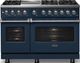 Viking® 5 Series 48" Slate Blue Pro Style Dual Fuel (NG) Range with Polished Chrome Trim-2