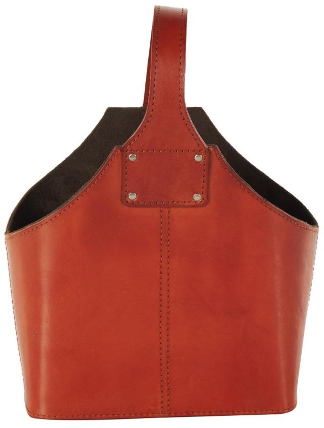 Deco Marche Brown Handmade 2-Bottle Wine Holder with Carrying Handle-1