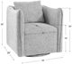 Uttermost® Corben Gray Swivel Chair-2