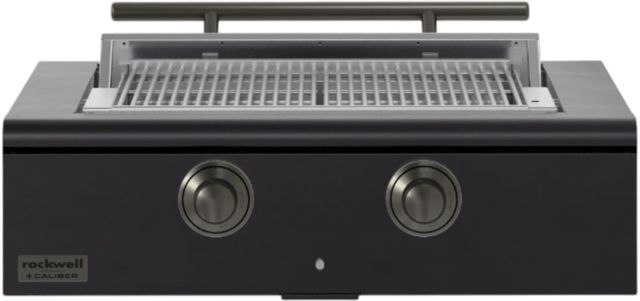 Caliber™ Rockwell 2-Burner Matte Black Built-In Liquid Propane Grill with Pewter Hardware-0