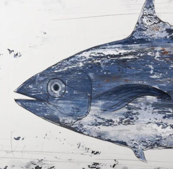 Stylecraft Rustic Tuna Blue Wall Art-3