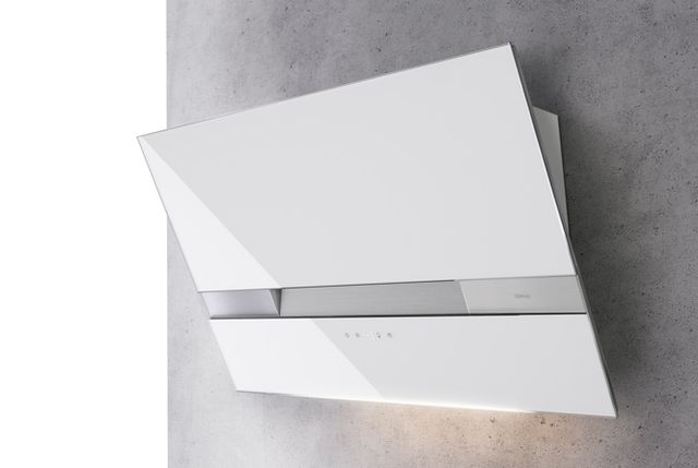 Zephyr ARC Wave 36" White Glass with Stainless Steel Wall Hood-1