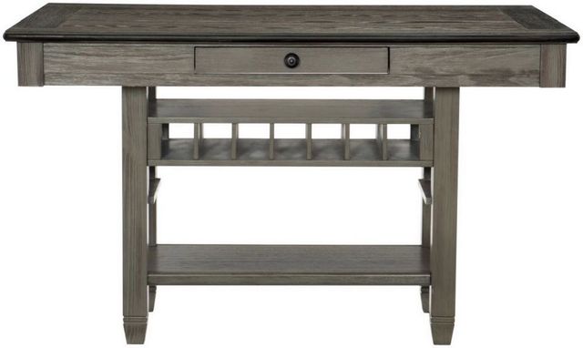 Mazin Furniture Granby Antique Gray Counter Height Dining Table with Coffee Top -1